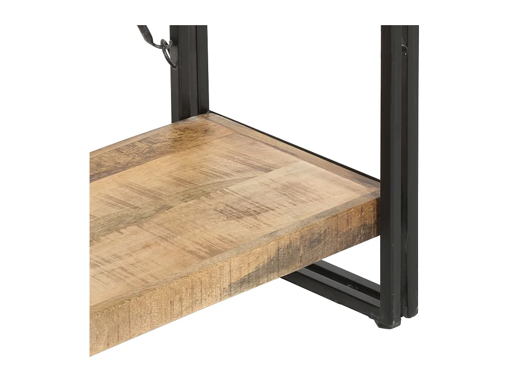 Bücherregal 5 Fächer 60 x 30 x 180 cm Mango Massivholz