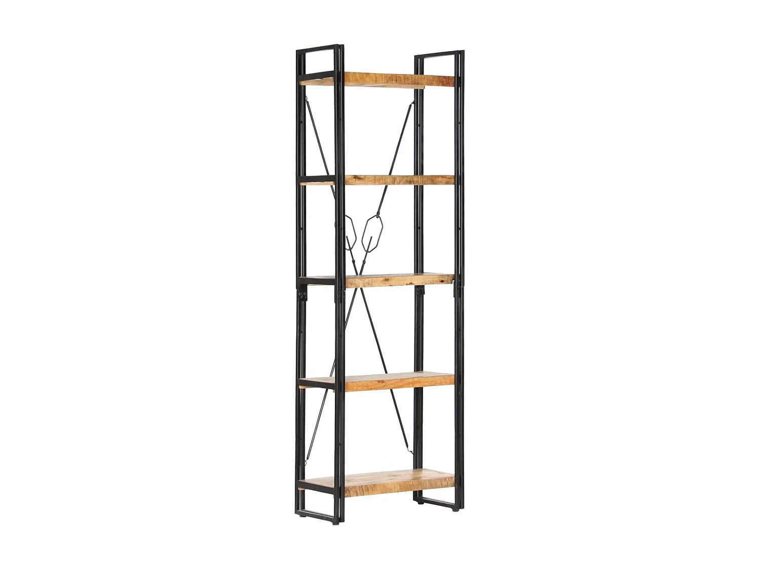 Bibliothèque à 5 niveaux 60x30x180 cm Bois de manguier solide