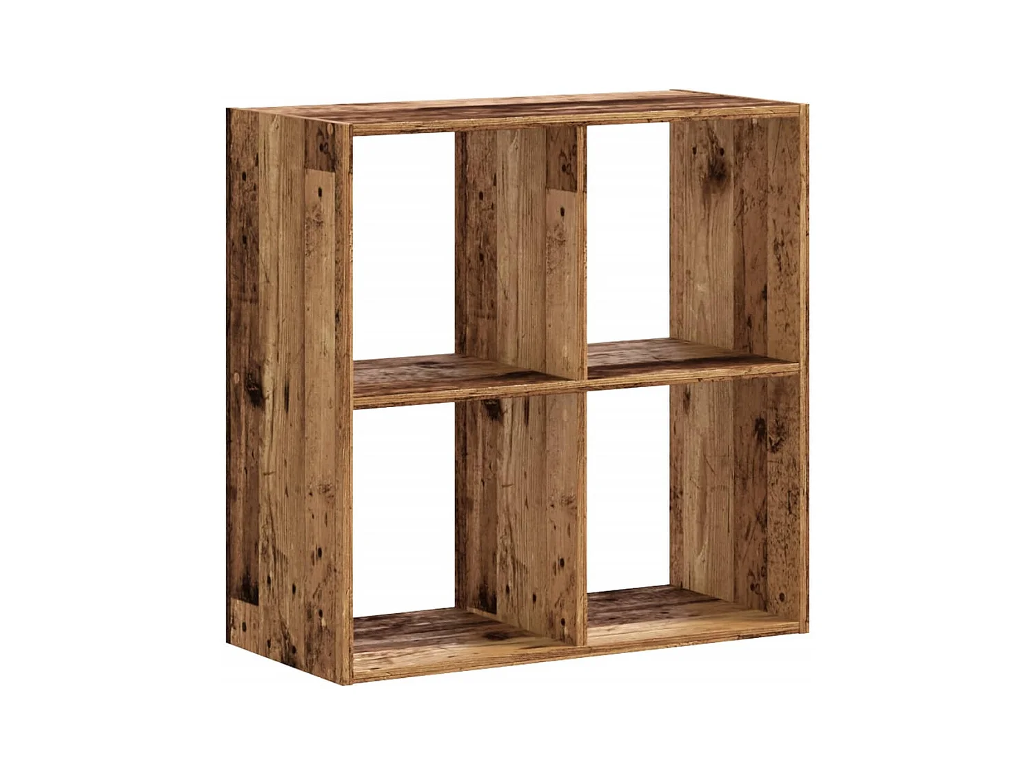 Bibliothèque vieux bois 68,5x32x68,5 cm bois d'ingénierie