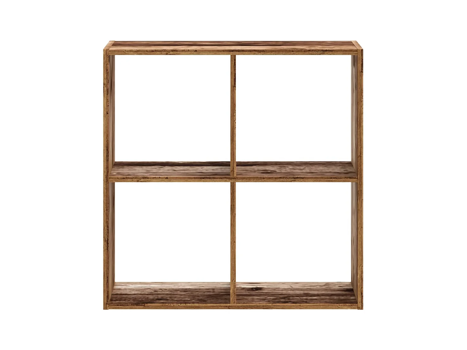 Bibliothèque vieux bois 68,5x32x68,5 cm bois d'ingénierie