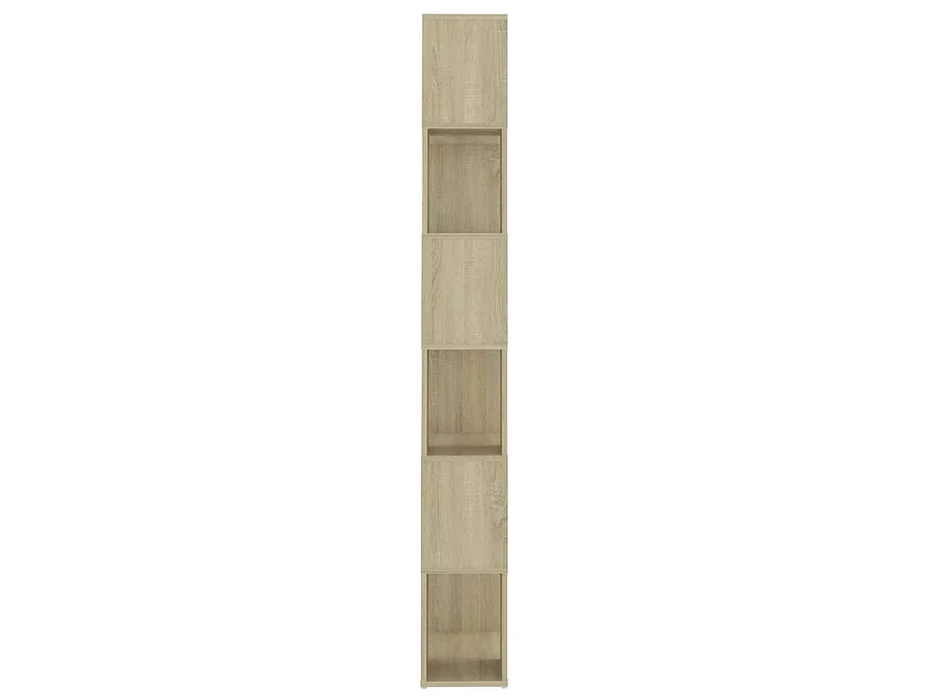 Bibliothèque/Séparateur de pièce Chêne sonoma 60x24x186 cm