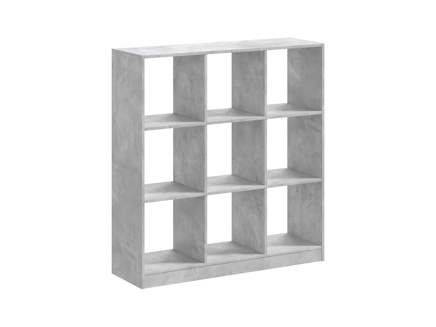 Boekenkast 102x32x108 cm bewerkt hout betongrijs