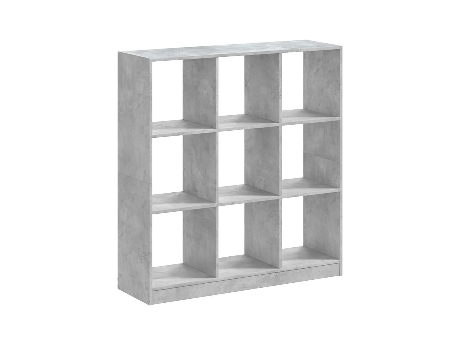 Boekenkast 102x32x108 cm bewerkt hout betongrijs
