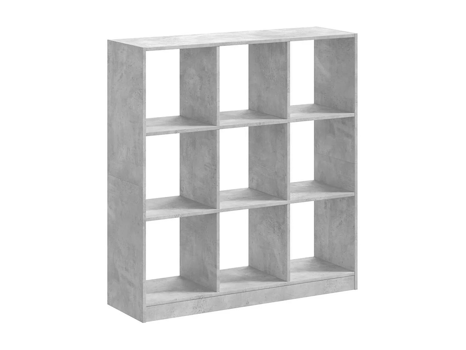 Boekenkast 102x32x108 cm bewerkt hout betongrijs