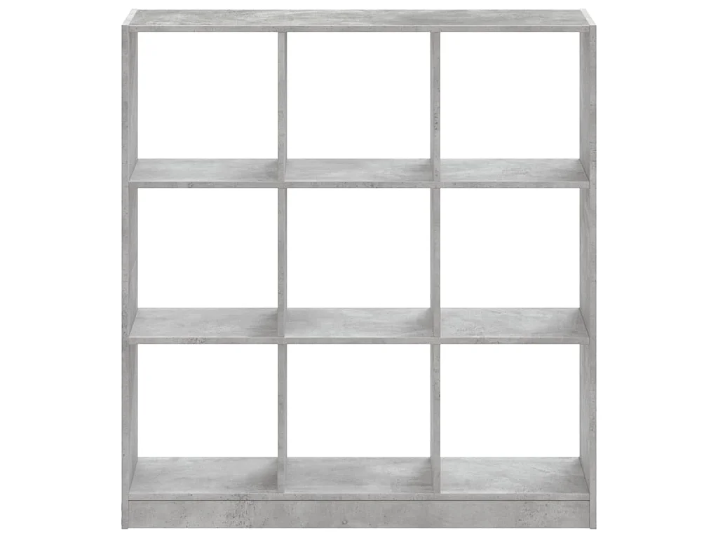 Boekenkast 102x32x108 cm bewerkt hout betongrijs