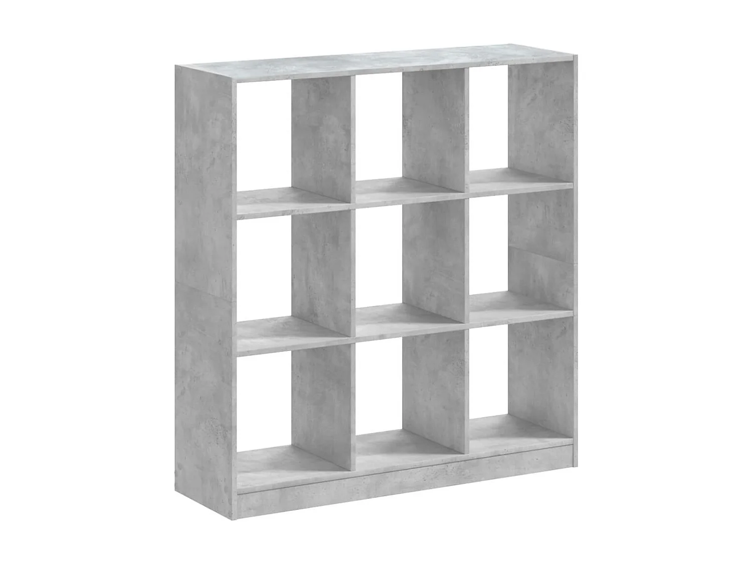 Boekenkast 102x32x108 cm bewerkt hout betongrijs