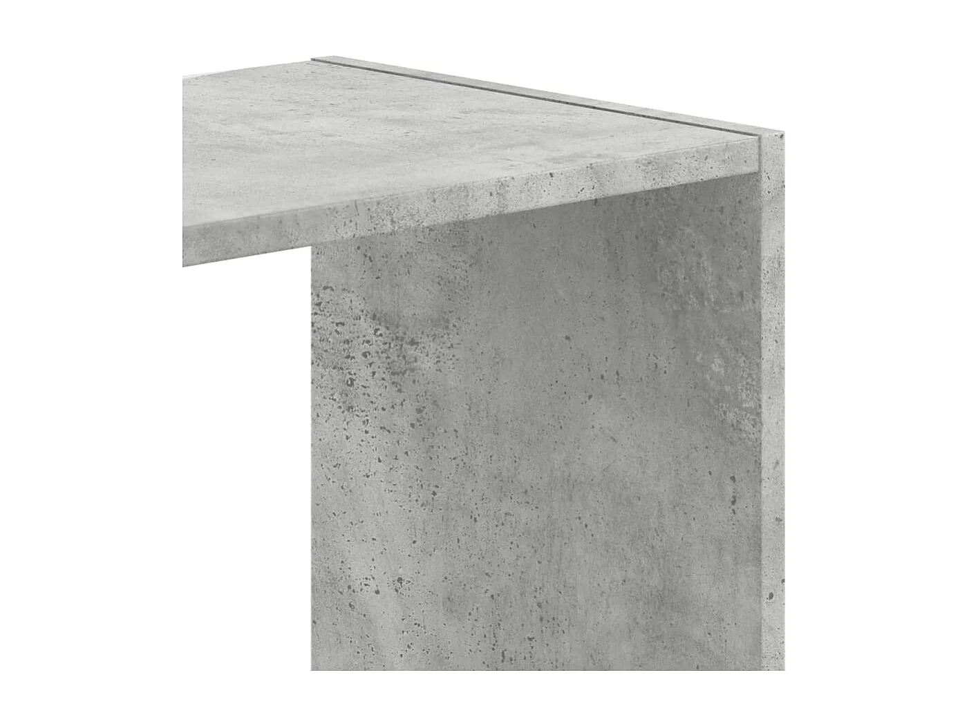 Boekenkast 102x32x108 cm bewerkt hout betongrijs
