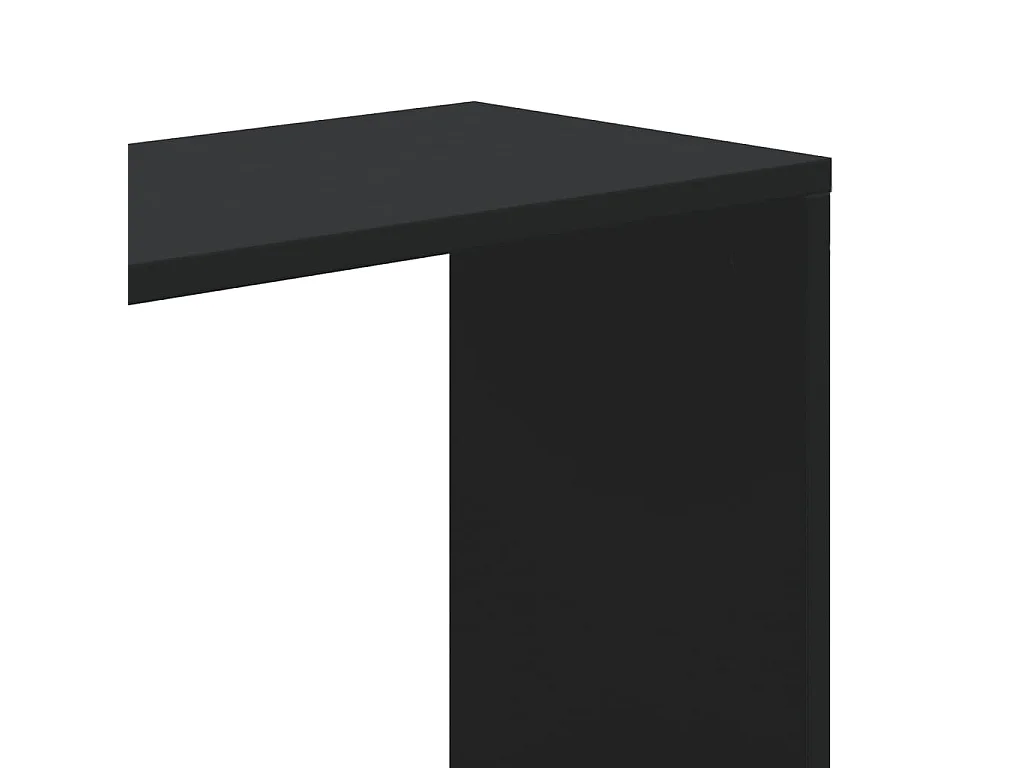Boekenkast 5-laags 80,5x23,5x162,5 cm bewerkt hout zwart