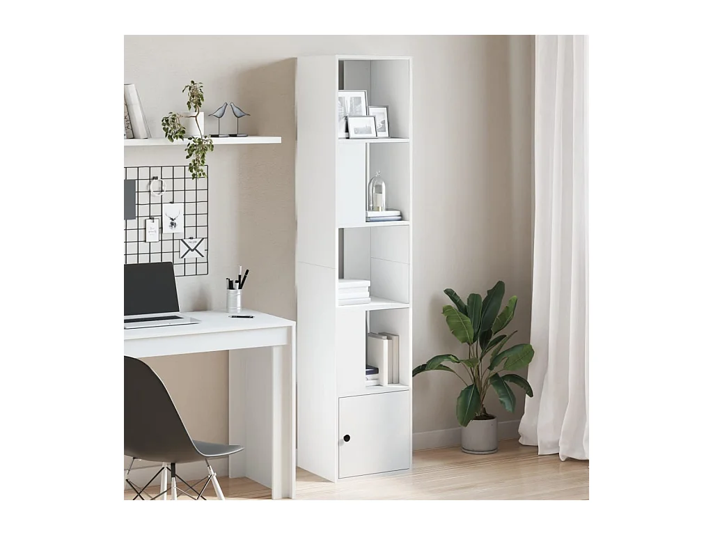 Libreria Bianca 40x36x189 cm in Legno Multistrato