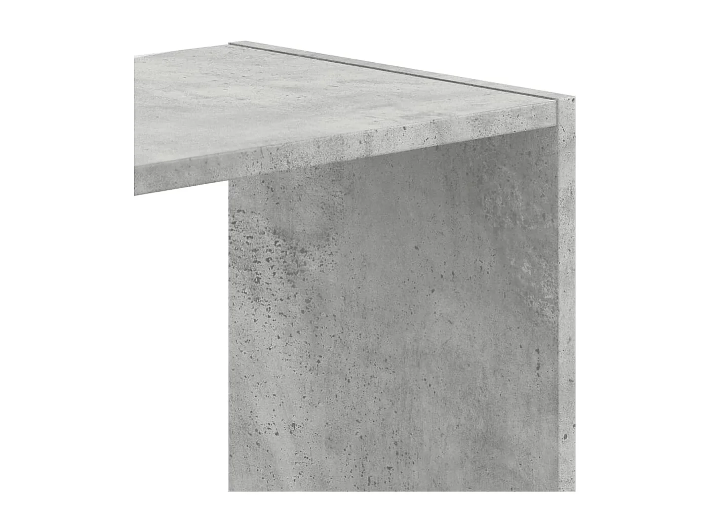 Bibliothèque gris béton 102x32x102 cm bois d'ingénierie
