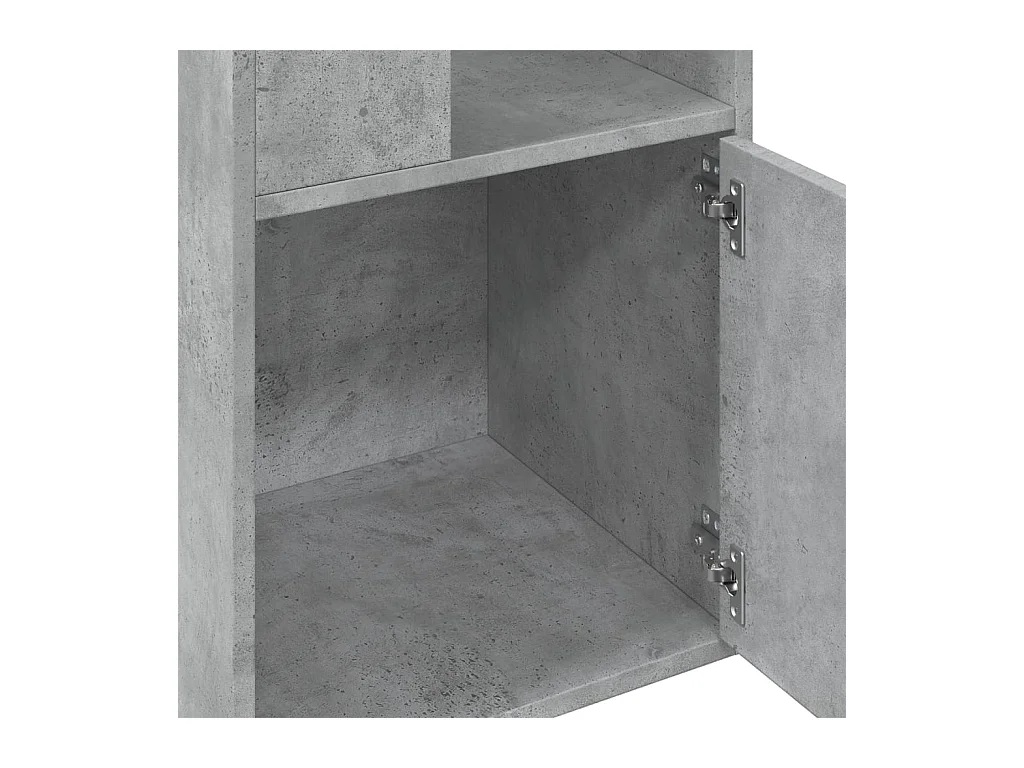 Estante 40x36x189 cm derivados de madeira cinzento cimento