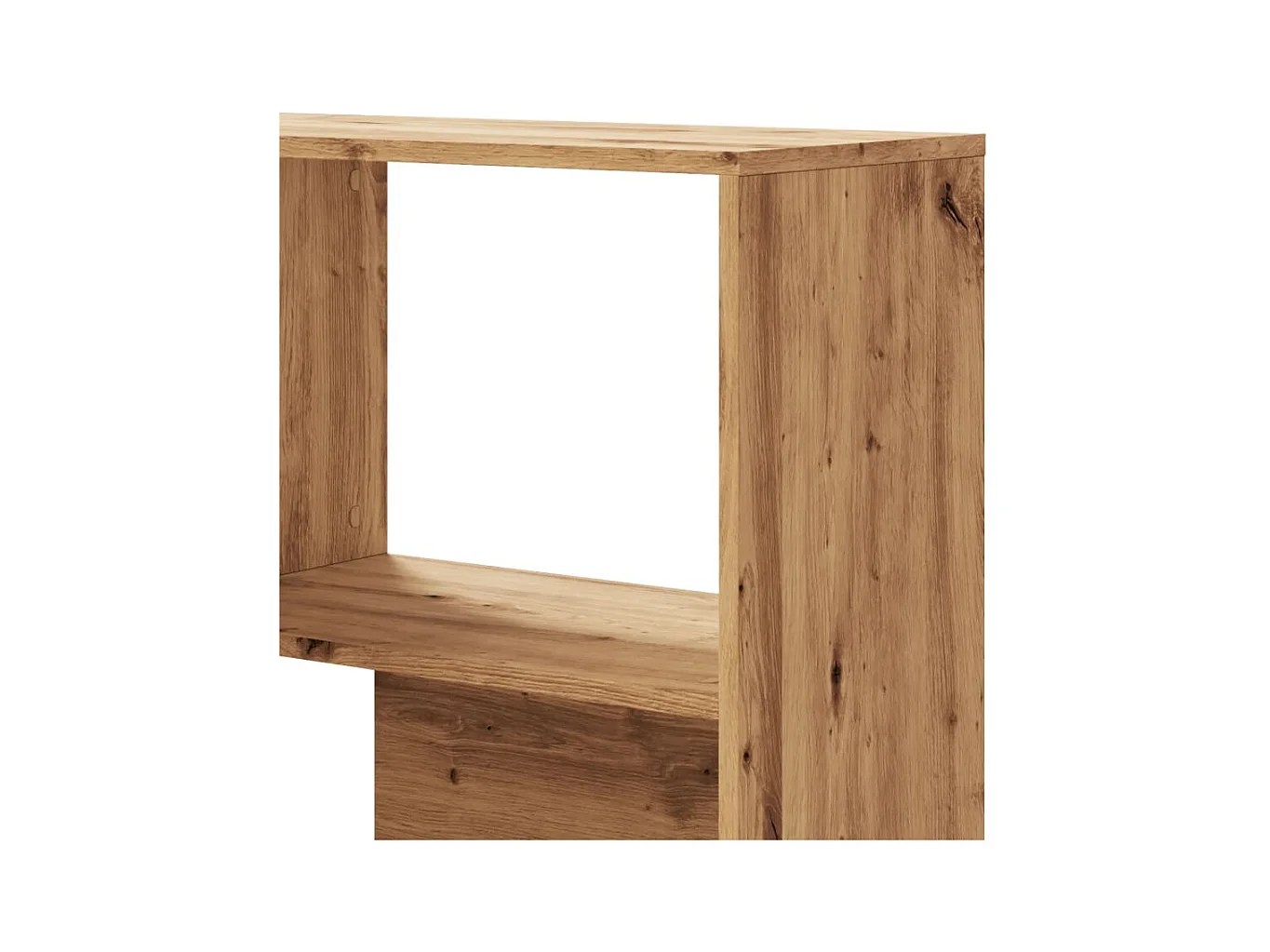 Bibliothèque d'angle 4 niveaux chêne artisanal bois ingénierie
