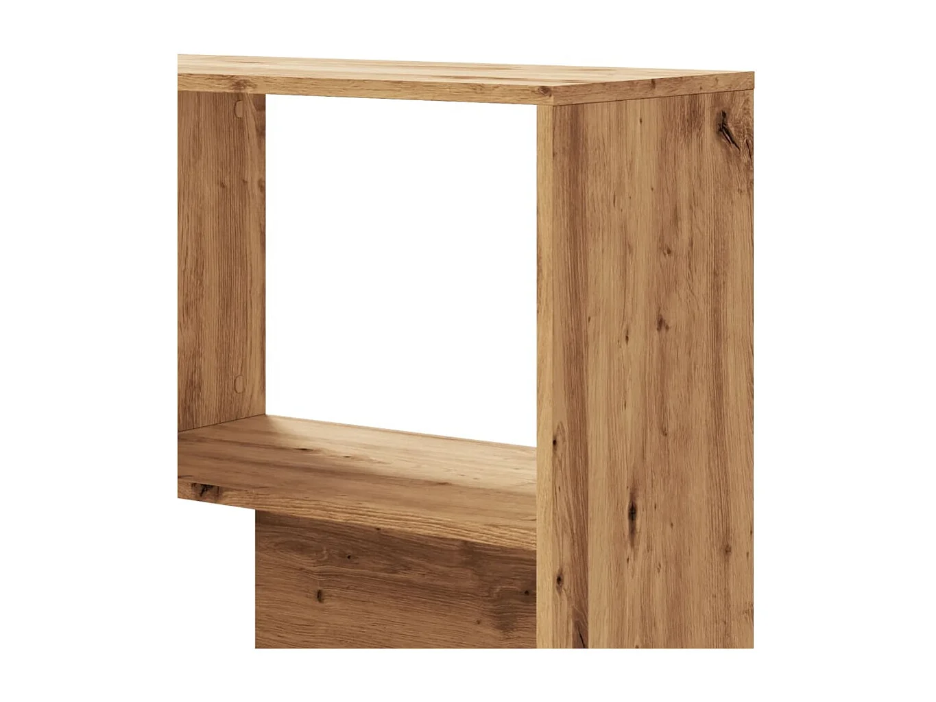 Eck-Bücherregal 4 Etagen Artisan-Eiche 85x85x140 Holzwerkstoff