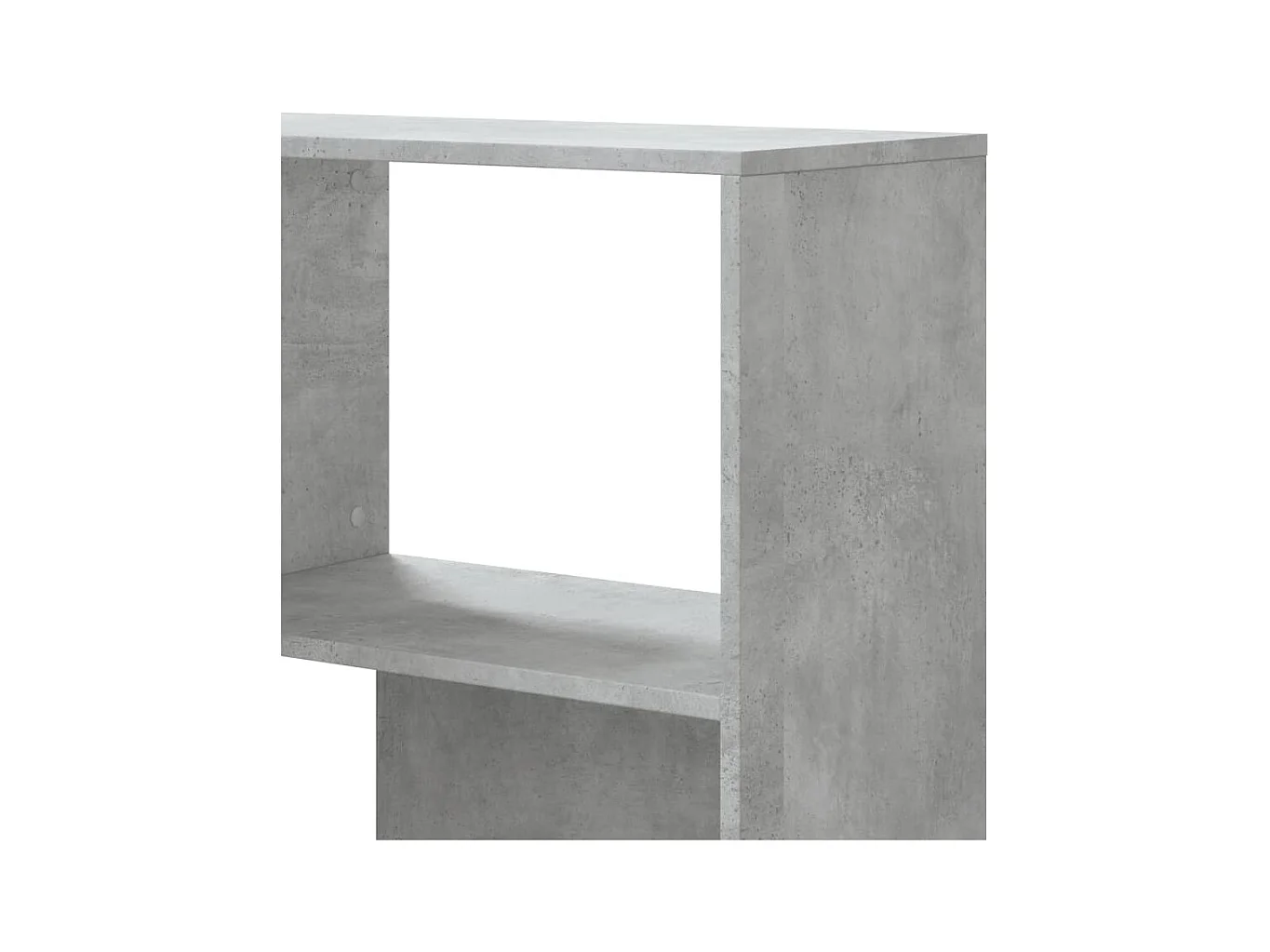 Eck-Bücherregal 4 Böden Betongrau 85x85x140 cm Holzwerkstoff