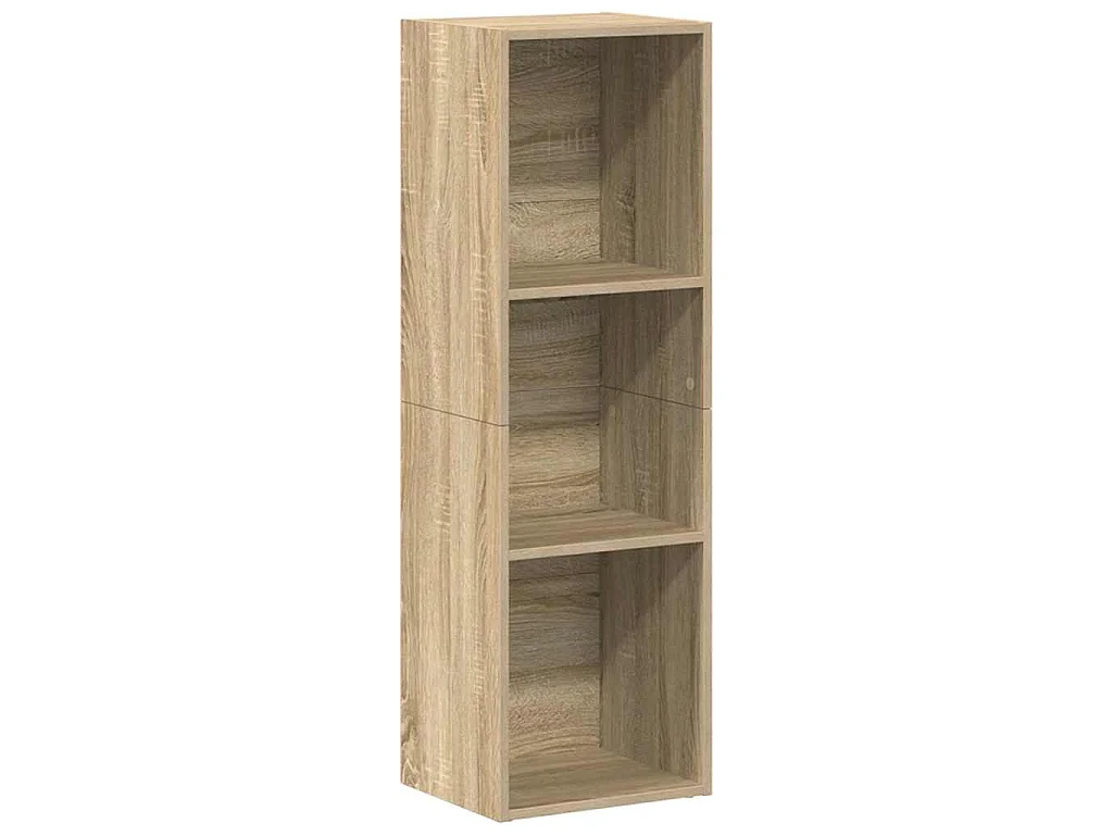 Bibliothèque/Meuble TV chêne sonoma bois d'ingénierie