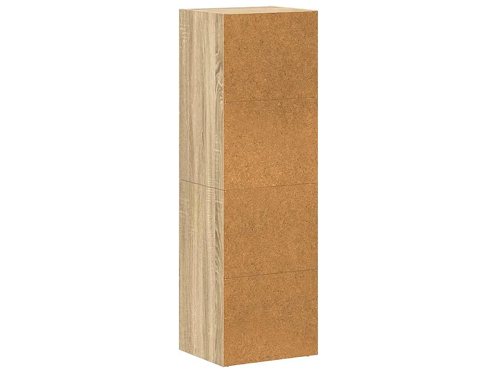 Bibliothèque/Meuble TV chêne sonoma bois d'ingénierie