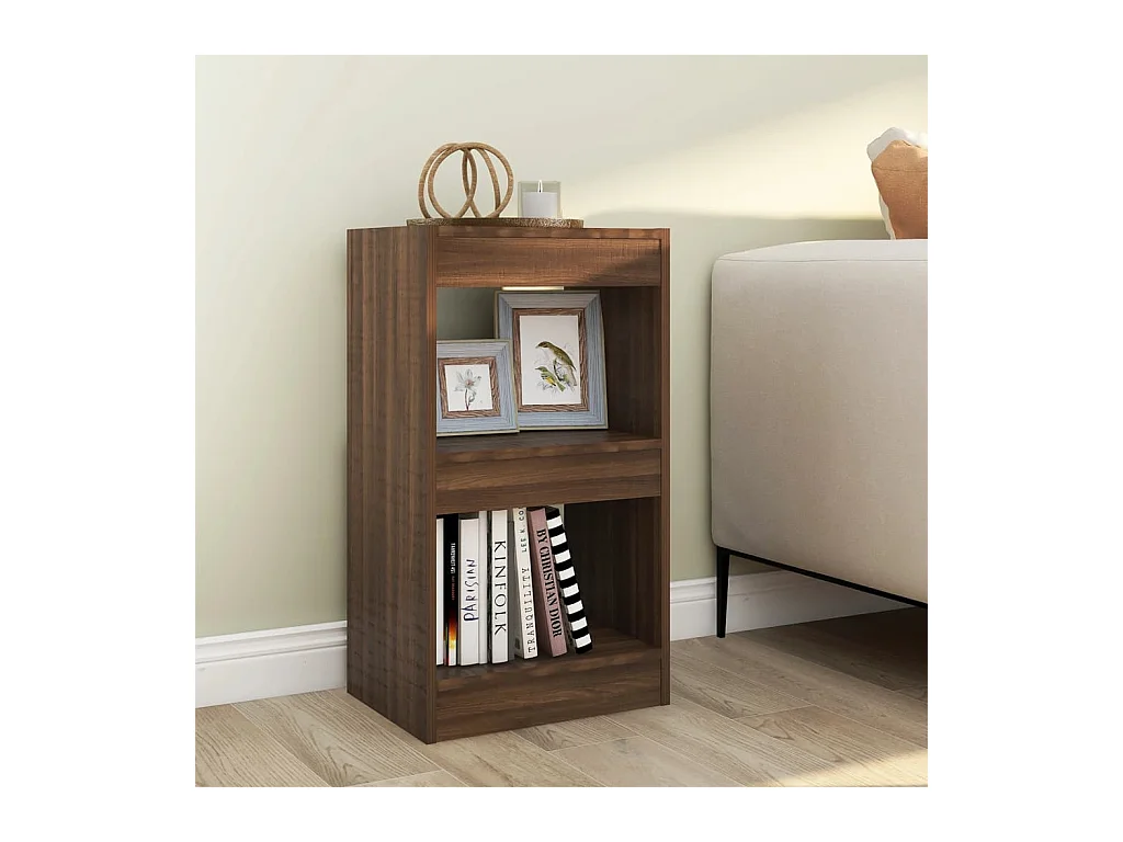 Bücherregal/Raumteiler Braun Eichen-Optik 40x30x72 cm