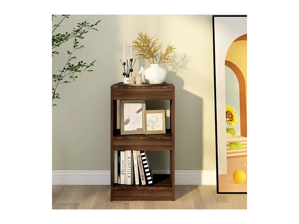 Bücherregal/Raumteiler Braun Eichen-Optik 40x30x72 cm