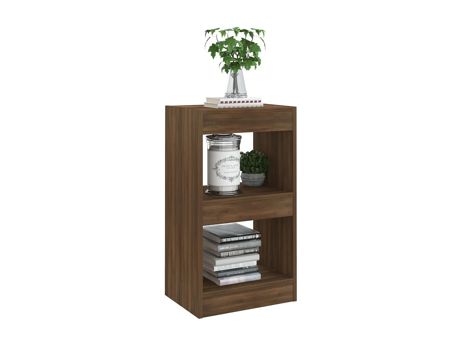 Bibliothèque/Séparateur de pièce Chêne Marron 40x30x72 cm