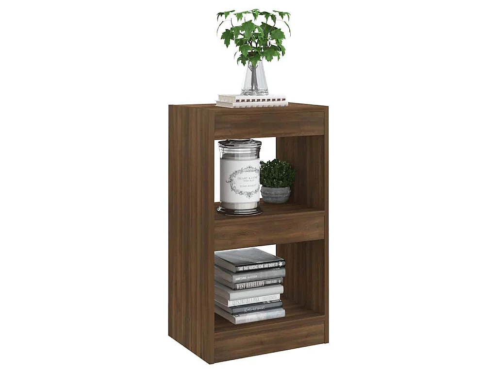 Bibliothèque/Séparateur de pièce Chêne Marron 40x30x72 cm