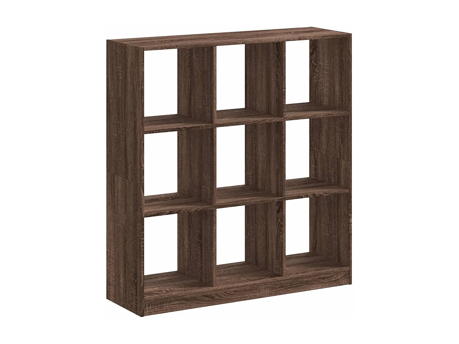 Boekenkast 102x32x108 cm bewerkt hout bruin eikenkleurig