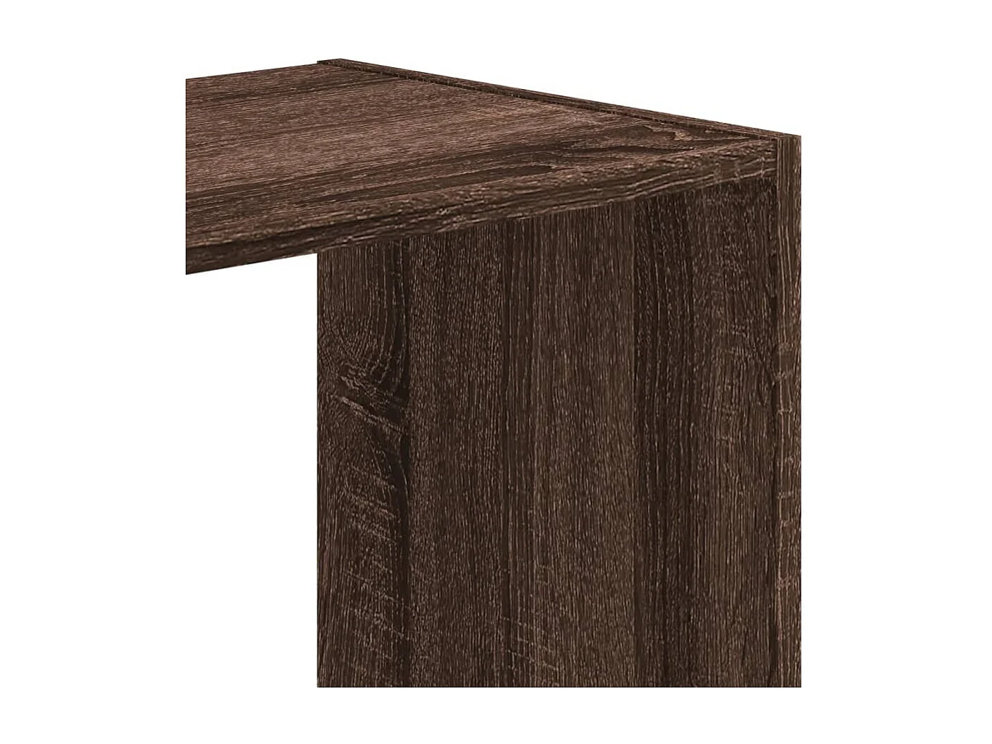 Boekenkast 102x32x108 cm bewerkt hout bruin eikenkleurig