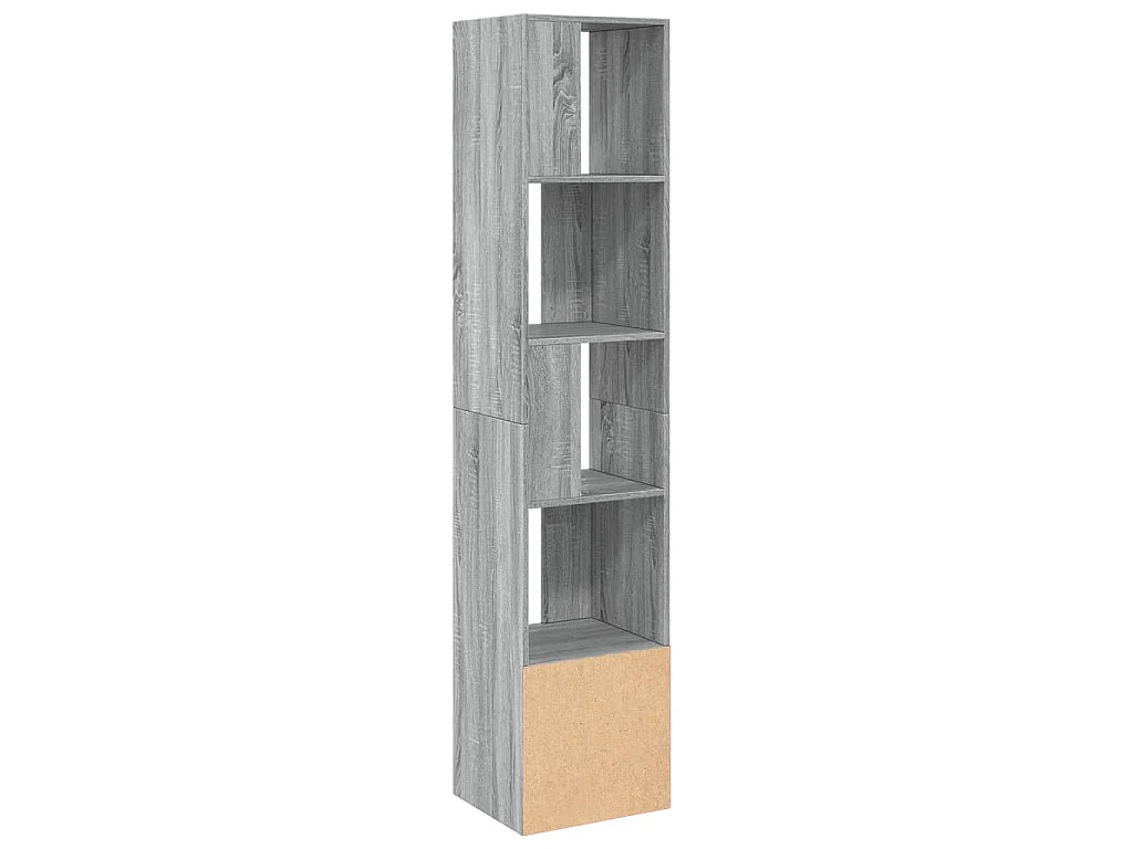Bücherregal Grau Sonoma 40x36x189 cm Holzwerkstoff