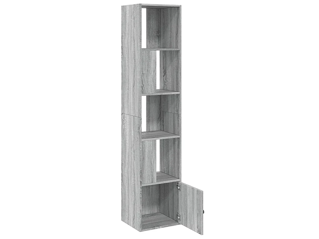Bibliothèque sonoma gris 40x36x189 cm bois d'ingénierie