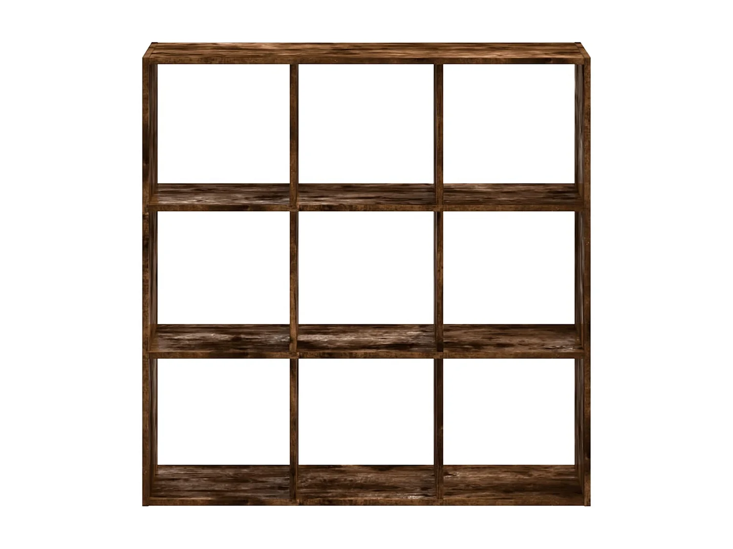 Bücherregal Räuchereiche 102x32x102 cm Holzwerkstoff