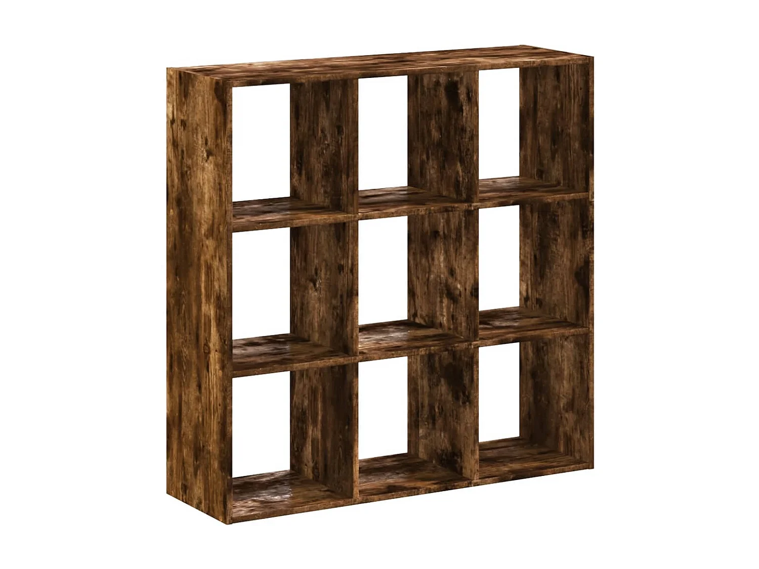 Bücherregal Räuchereiche 102x32x102 cm Holzwerkstoff