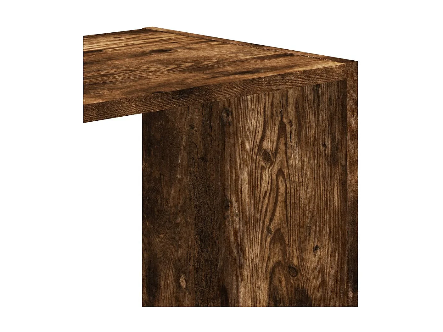 Bücherregal Räuchereiche 102x32x102 cm Holzwerkstoff