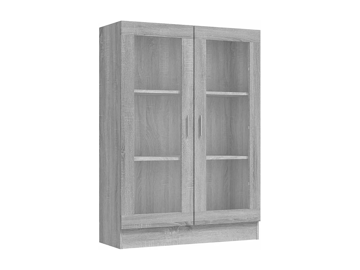 Armoire à vitrine Sonoma gris 82,5x30,5x115cm Bois d'ingénierie