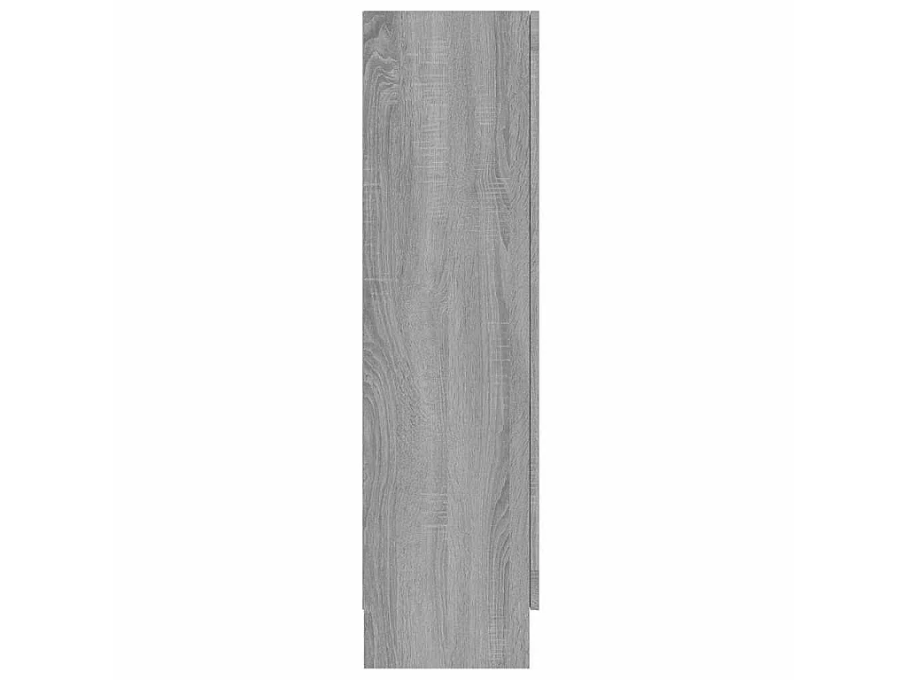 Vitrinekast 82,5x30,5x115 cm bewerkt hout grijs sonoma eiken