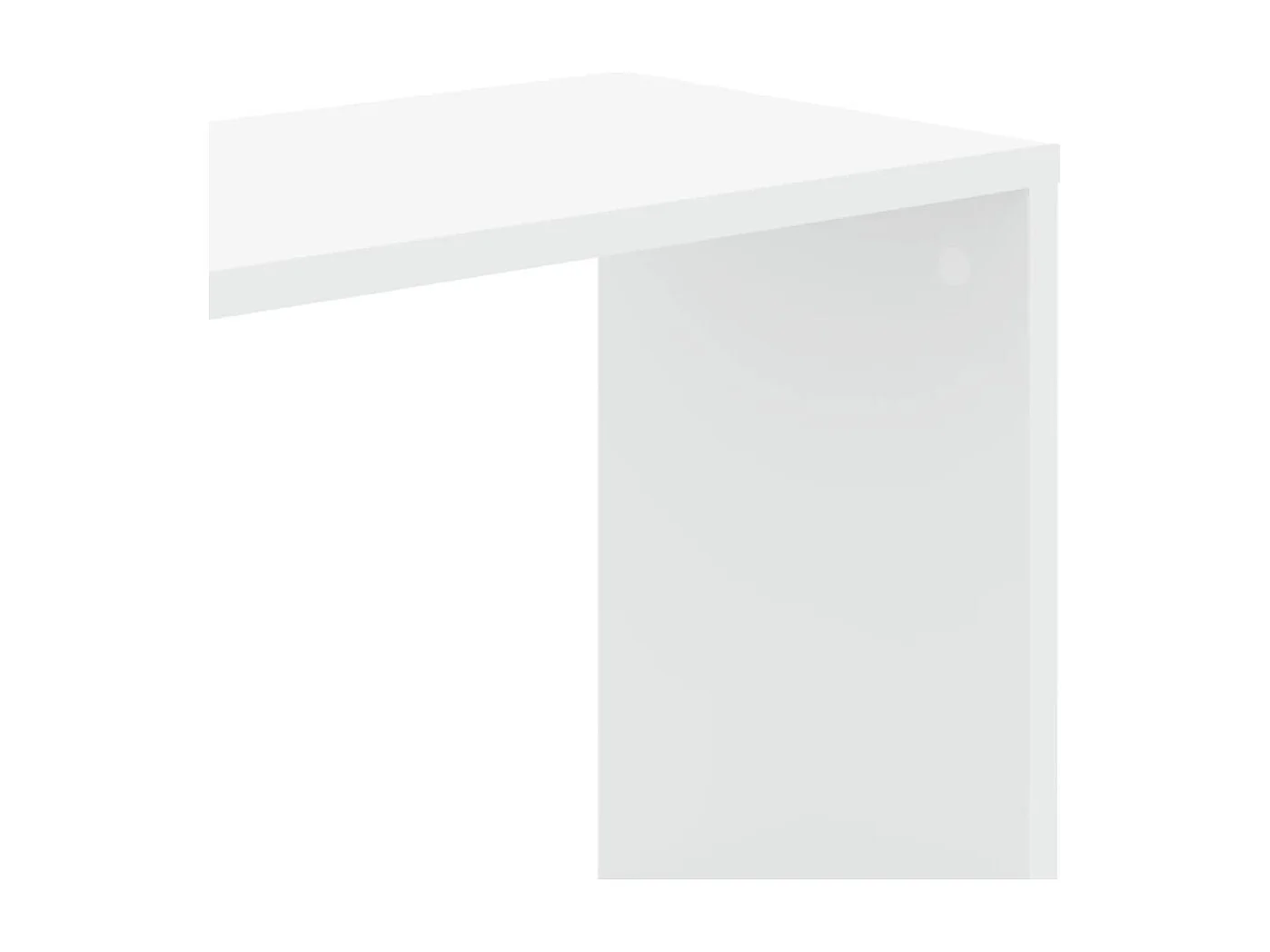 Bibliothèque 5 niveaux blanc 45x23,5x162,5 cm bois d'ingénierie