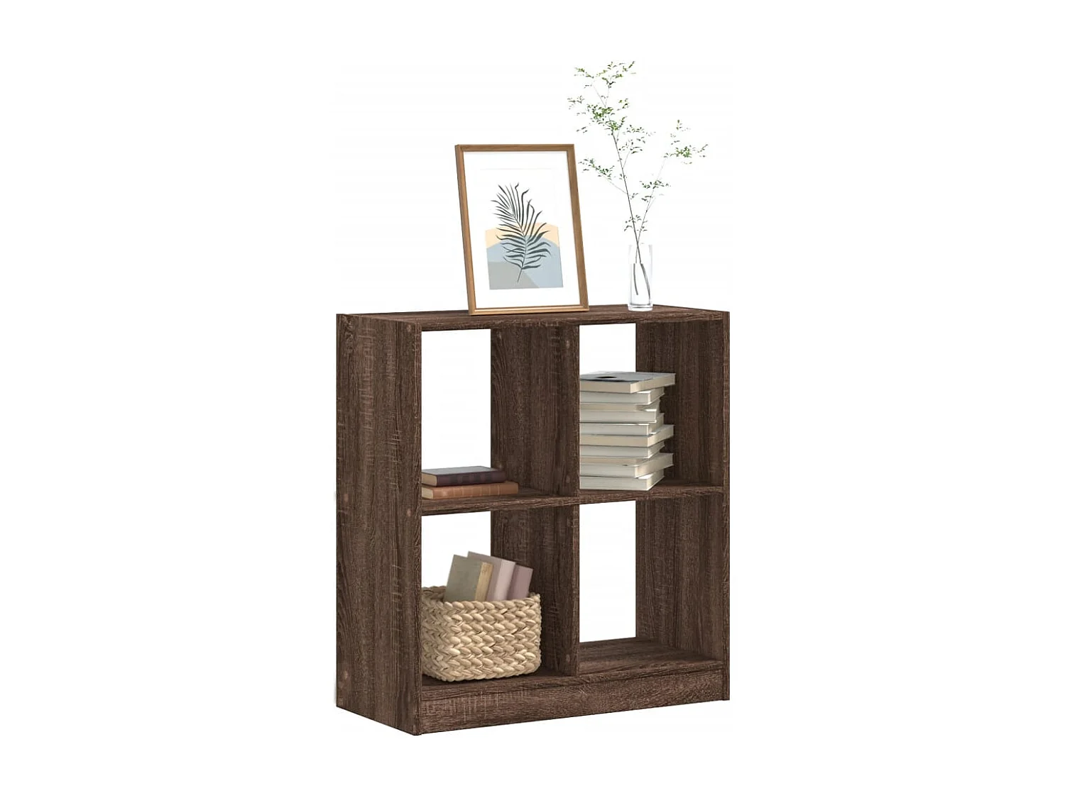 Libreria Rovere Marrone 68,5x32x75 cm in Legno Multistrato