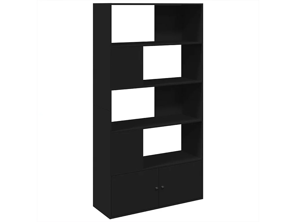 Bibliothèque noir 100x36x189 cm bois d&#039;ingénierie