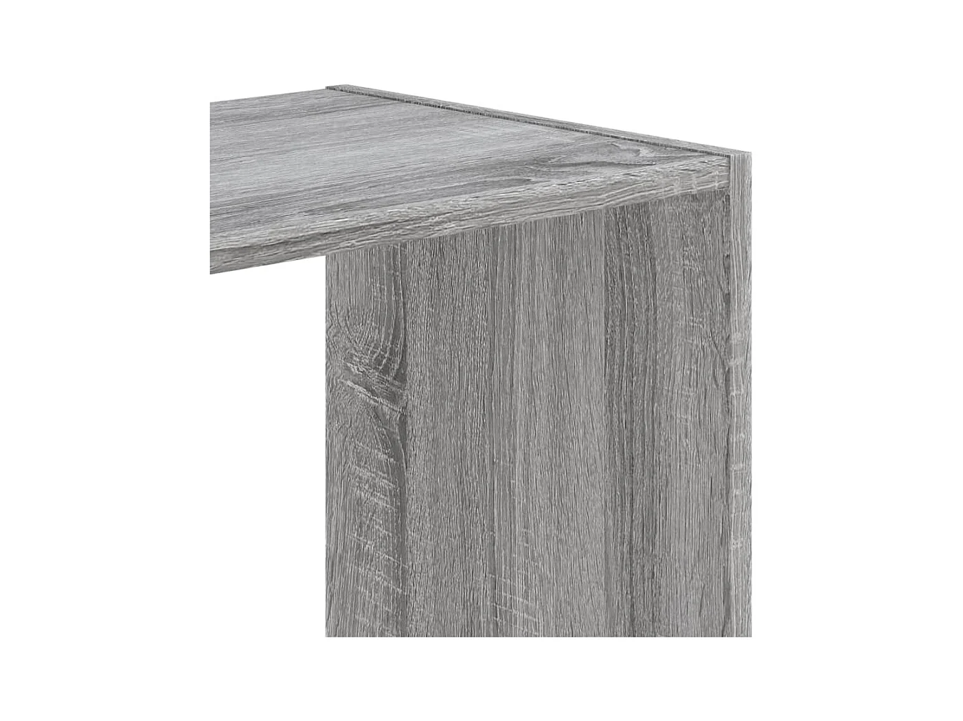 Bibliothèque sonoma gris 102x32x102 cm bois d'ingénierie