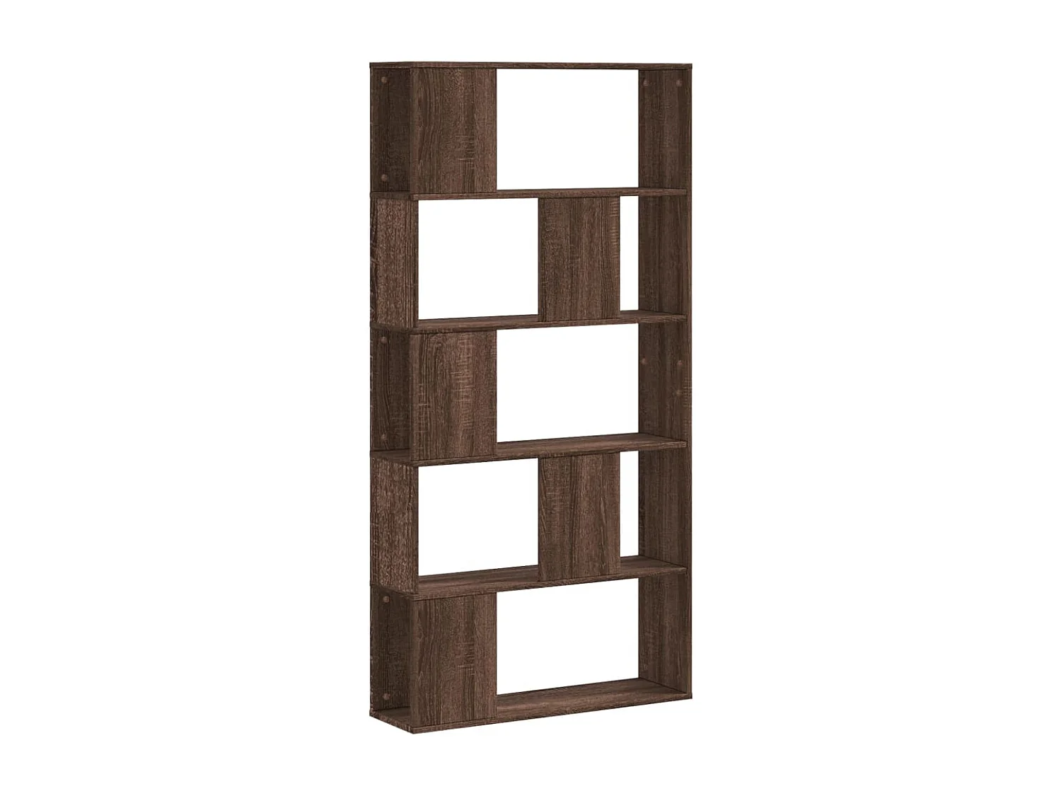 Boekenkast 5-laags 80,5x23,5x162,5 cm hout bruin eikenkleurig