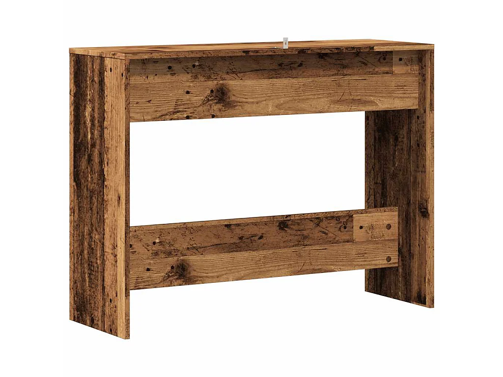 Table console vieux bois 100x35x76,5 cm bois d'ingénierie