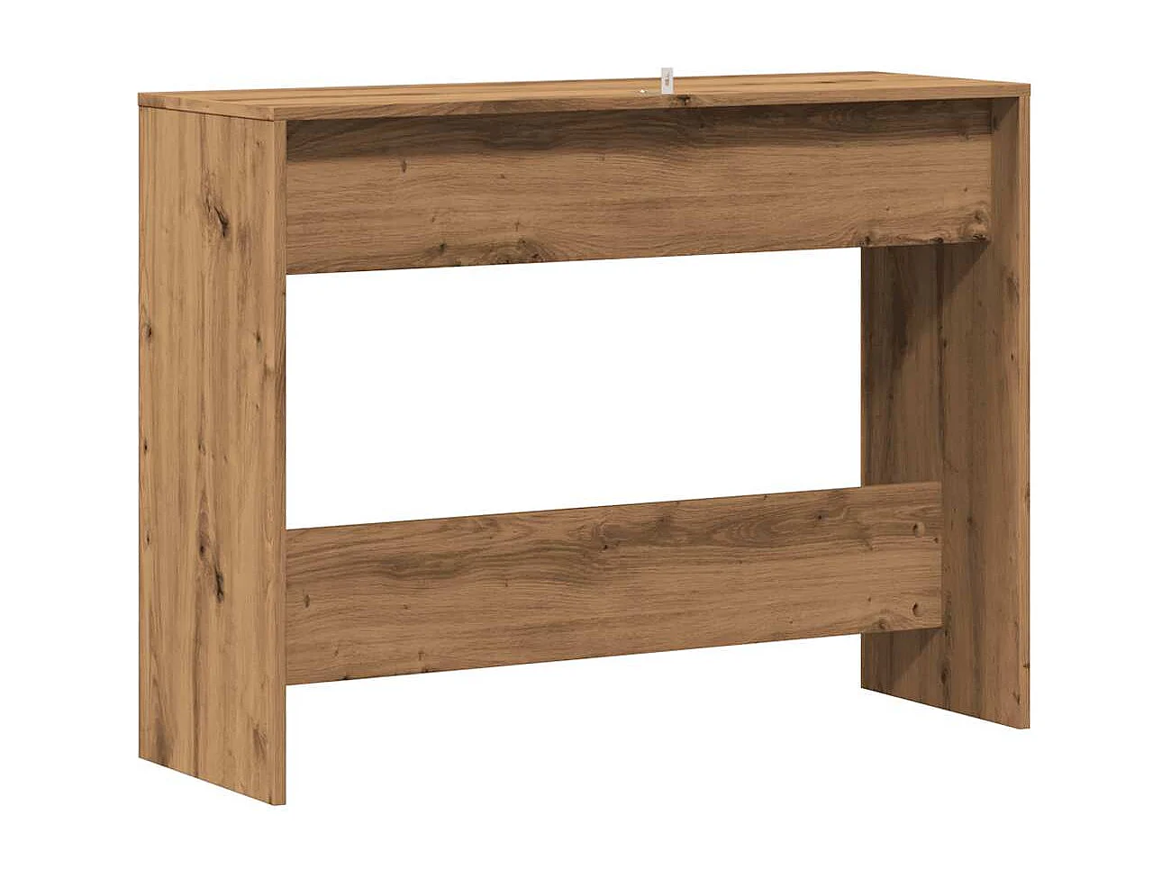 Table console chêne artisanal 100x35x76,5 cm bois d'ingénierie