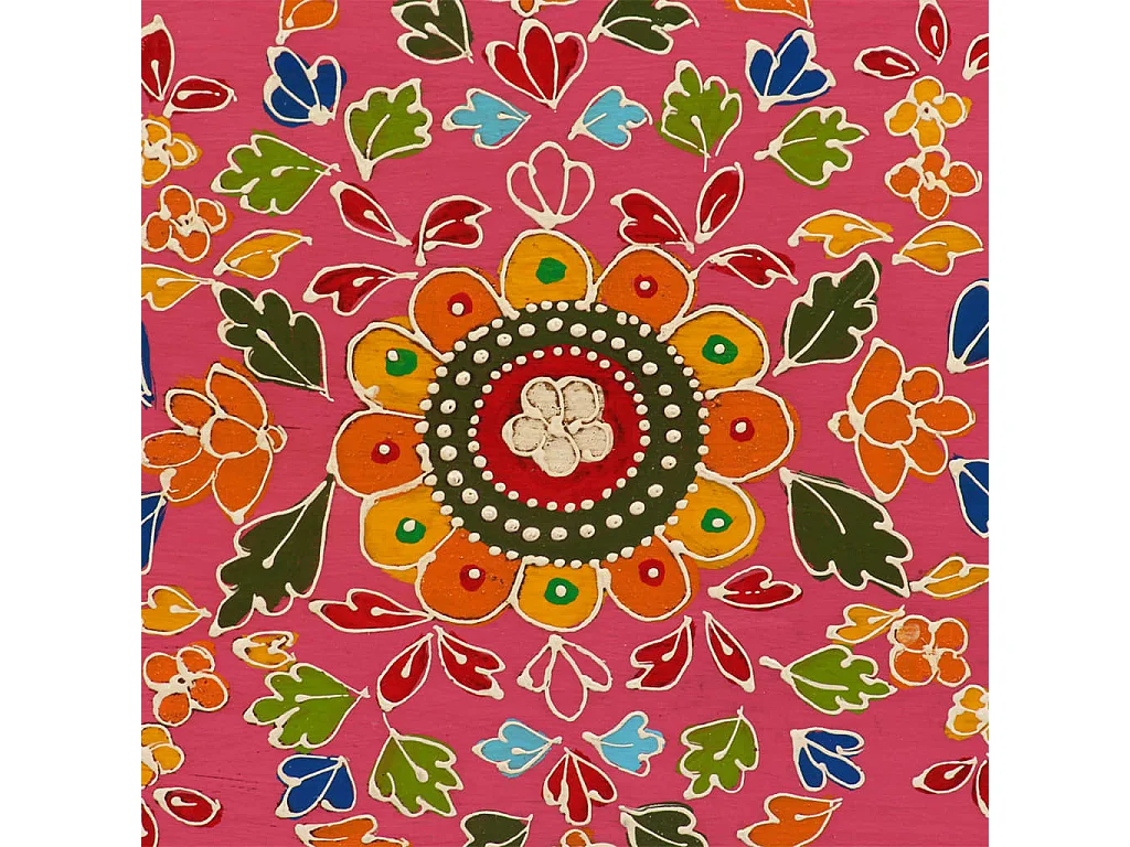 TV-Schrank Mangoholz Massiv Rosa Handbemalt