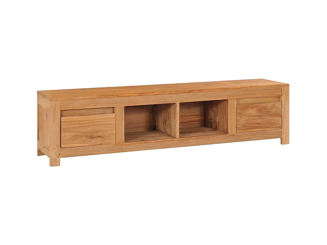 Meuble TV 115x30x35 cm bois de teck massif