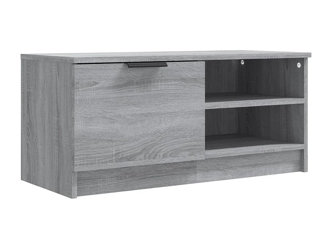 Tv-meubelen 2 st 80x35x36,5 cm bewerkt hout grijs sonoma eiken