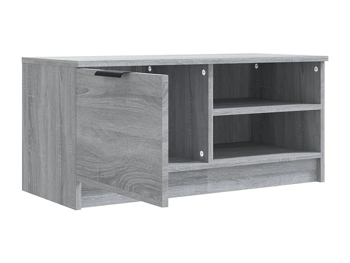 Tv-meubelen 2 st 80x35x36,5 cm bewerkt hout grijs sonoma eiken