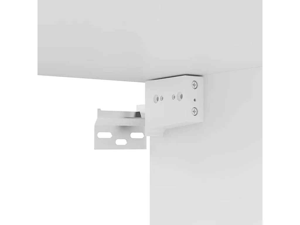 Juego de mueble para TV de 8 piezas aglomerado blanco