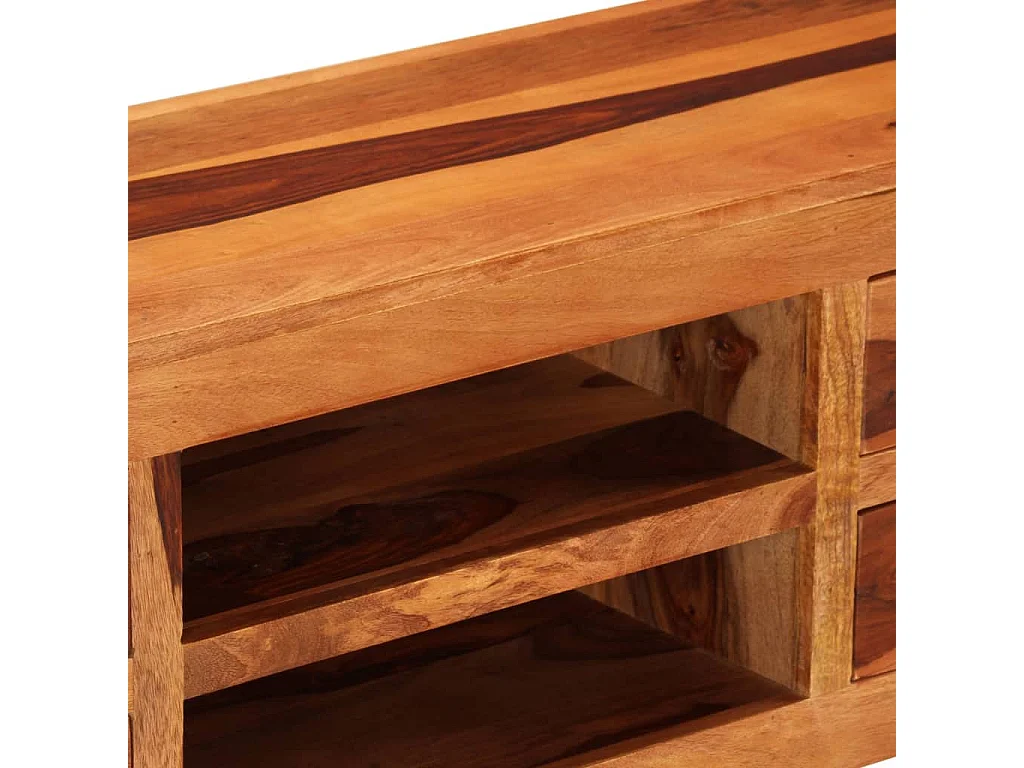 Mueble de TV madera maciza 110x30x40 cm