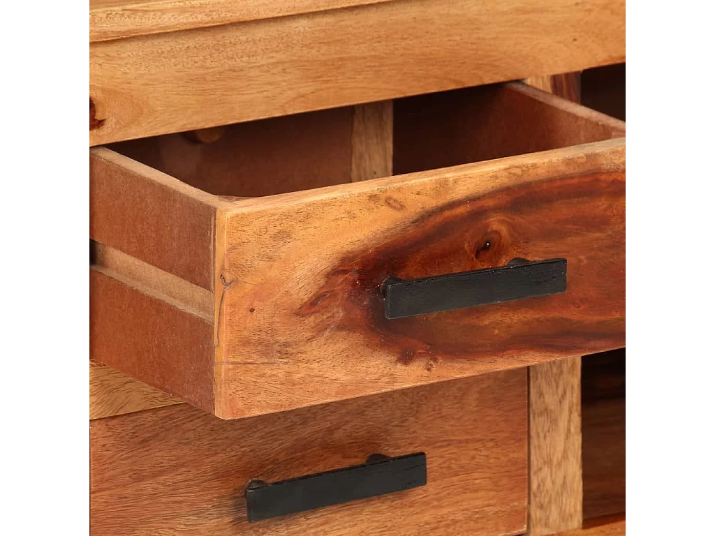 Mueble de TV madera maciza 110x30x40 cm