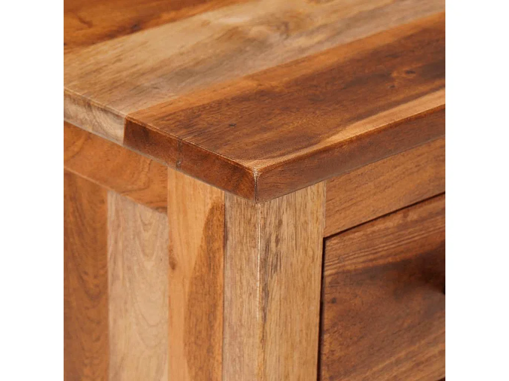 Mueble de TV madera maciza 110x30x40 cm