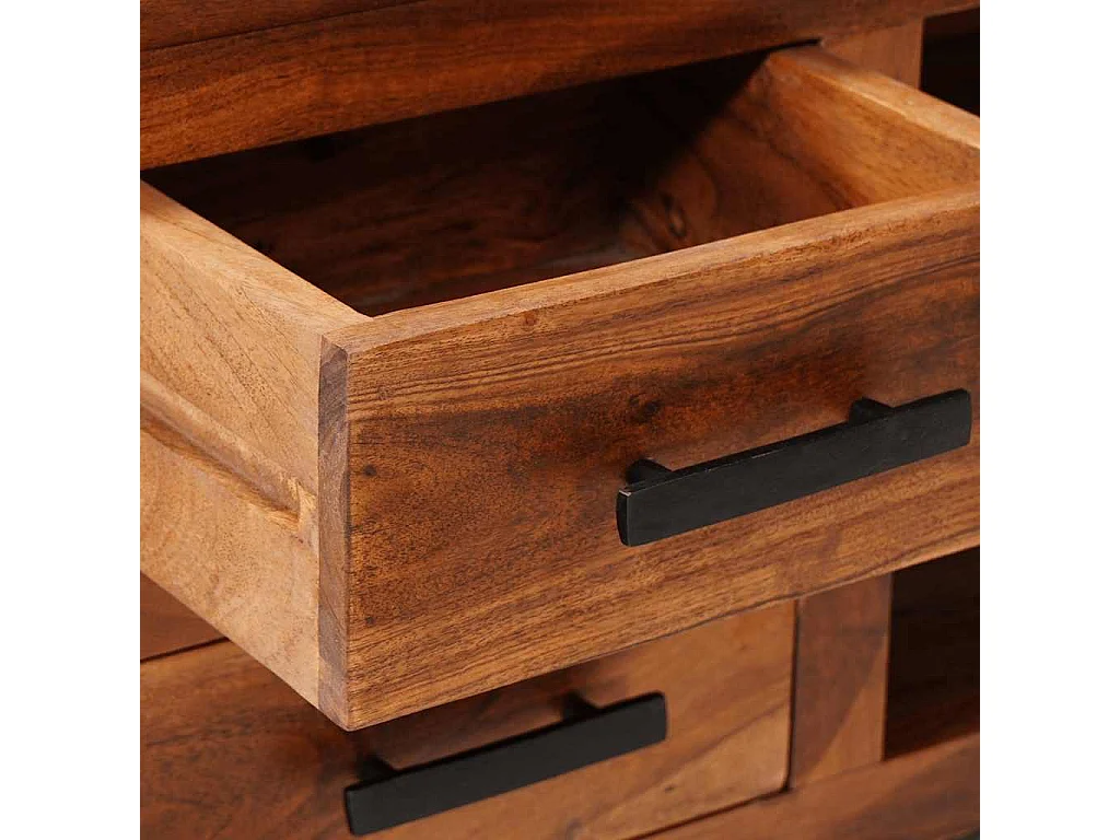 Mueble de TV madera maciza 110x30x40 cm