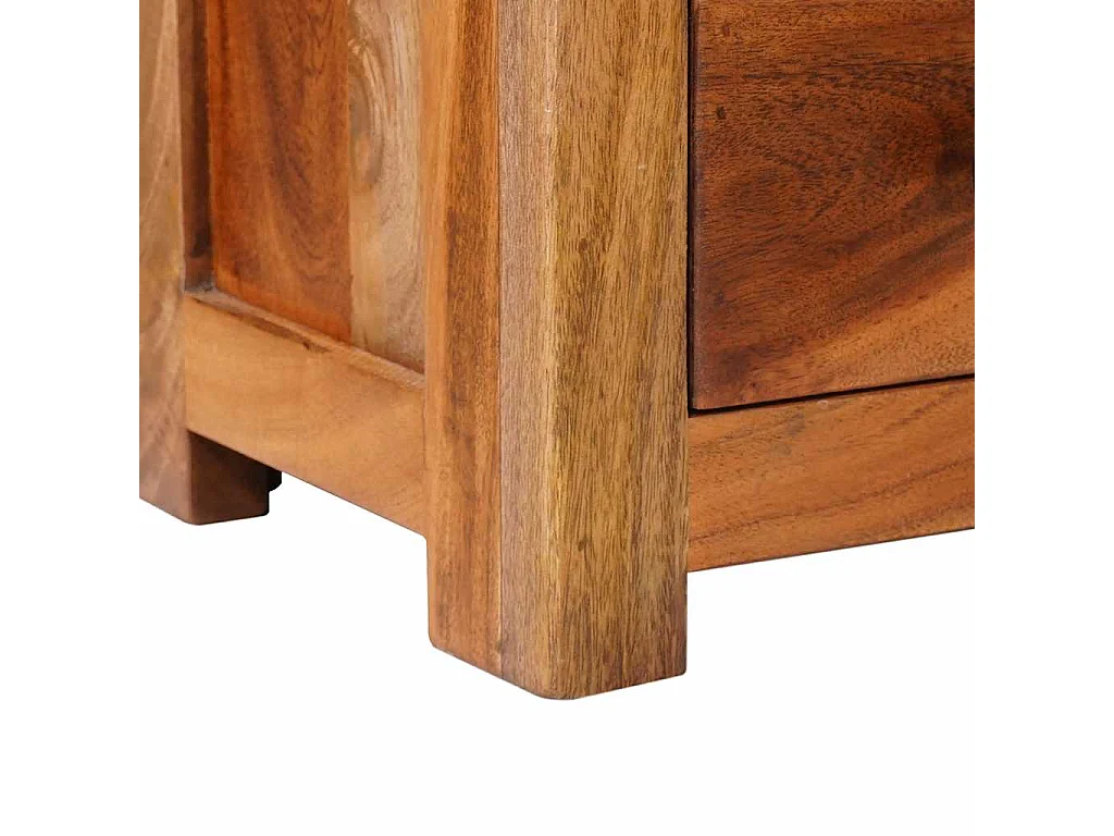 Mueble de TV madera maciza 110x30x40 cm